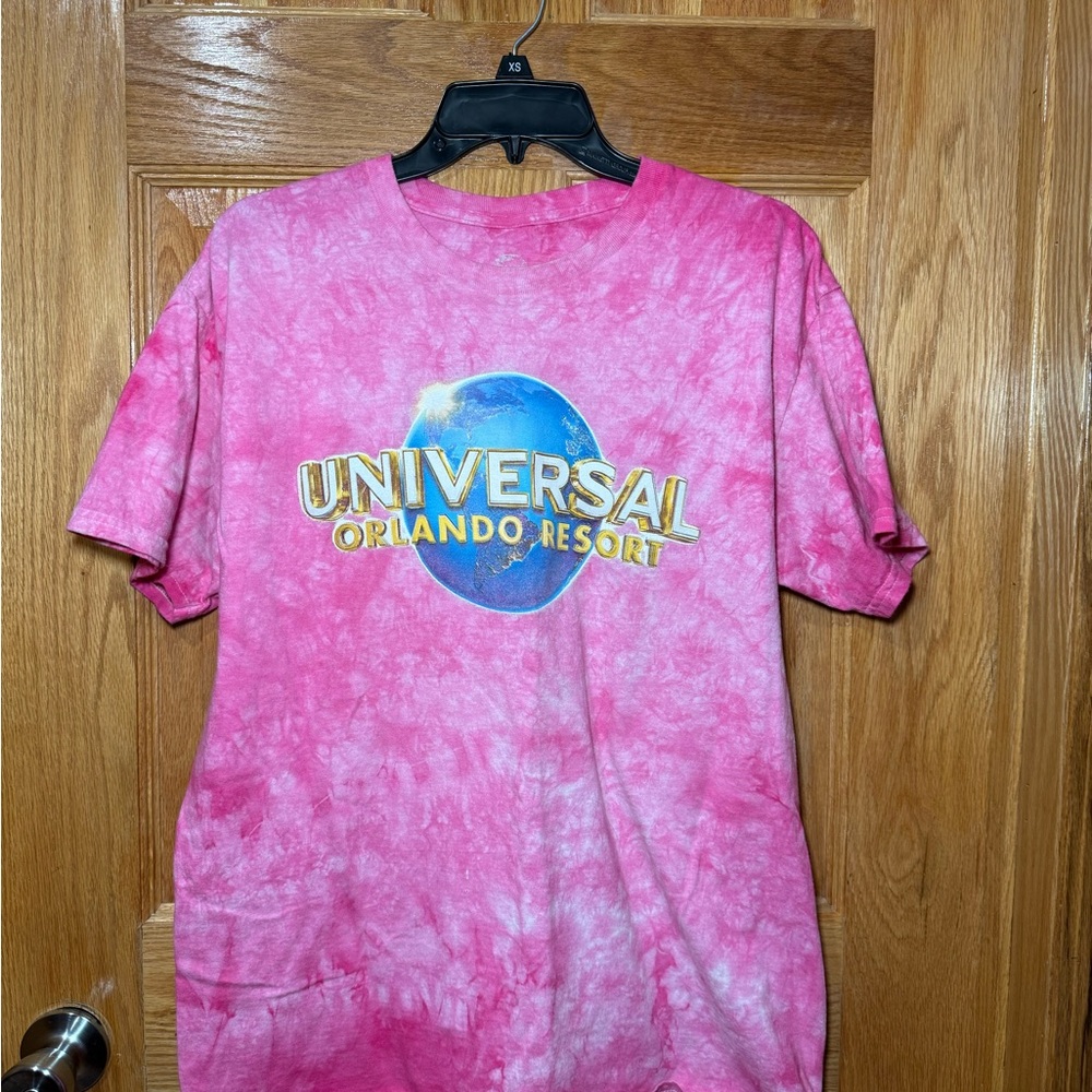 Universal Orlando Resort Pink Tie-Dye T-Shirt